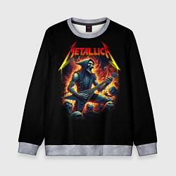 Свитшот детский Metallica - James Alan Hatfield, цвет: 3D-меланж
