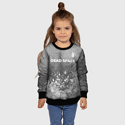 Свитшот детский Dead Space - grey gradient посередине, цвет: 3D-черный — фото 2