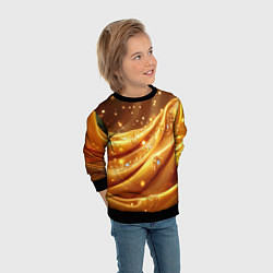 Свитшот детский Золотая ткань с блестками, цвет: 3D-черный — фото 2