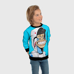 Свитшот детский NFT ape in the hood, цвет: 3D-черный — фото 2