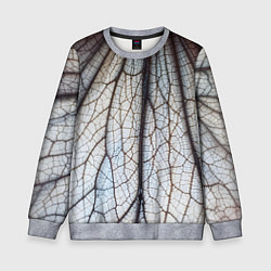 Свитшот детский Прожилки растения, цвет: 3D-меланж