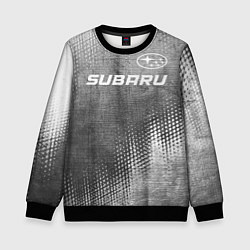 Детский свитшот Subaru - grey gradient посередине