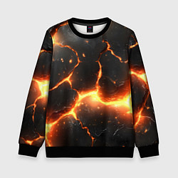 Детский свитшот Лава и разлом плит