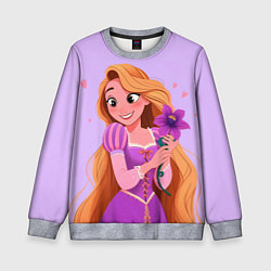 Свитшот детский Rapunzel - big pictures, цвет: 3D-меланж