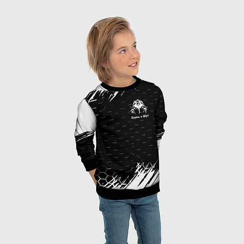 Детский свитшот Король и шут краски броня / 3D-Черный – фото 3