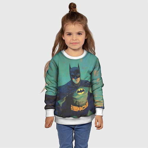 Детский свитшот Злой Бэтмен / 3D-Белый – фото 4