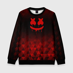 Детский свитшот Marshmello red poly