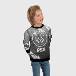 Свитшот детский PSG - grey gradient, цвет: 3D-черный — фото 2
