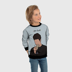 Свитшот детский Ross - im fine, цвет: 3D-черный — фото 2