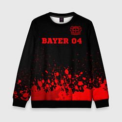 Детский свитшот Bayer 04 - red gradient посередине