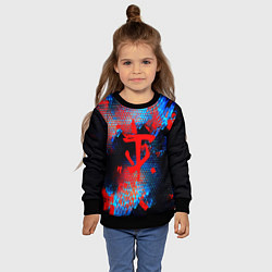 Свитшот детский Doom космическая абстракция, цвет: 3D-черный — фото 2