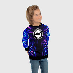 Свитшот детский Brighton neon energy, цвет: 3D-черный — фото 2