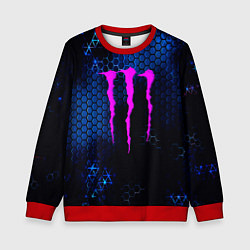Свитшот детский Monster energy броня, цвет: 3D-красный