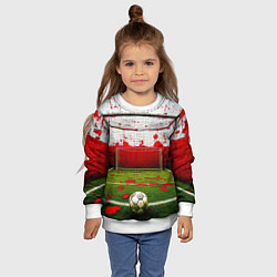 Свитшот детский Мини-футбол, цвет: 3D-белый — фото 2