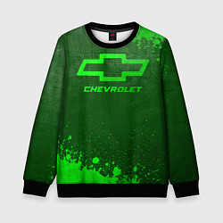 Детский свитшот Chevrolet - green gradient