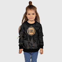 Свитшот детский Fiat golden poly, цвет: 3D-черный — фото 2