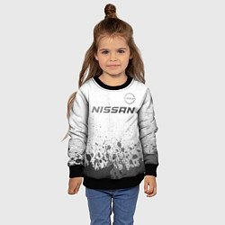 Свитшот детский Nissan - white gradient посередине, цвет: 3D-черный — фото 2