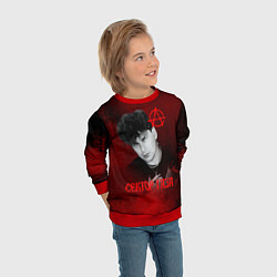 Свитшот детский Сектор газа красный фон, цвет: 3D-красный — фото 2