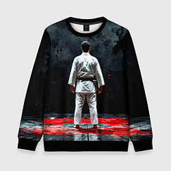 Детский свитшот Айкидоист на черном