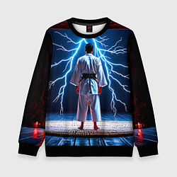 Детский свитшот Айкидоист и молния