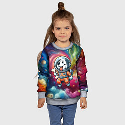 Свитшот детский Funny dalmatian puppy - ai art, цвет: 3D-меланж — фото 2