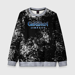 Детский свитшот Genshin Impact брызги красок
