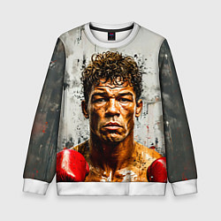 Детский свитшот Артуро Гатти на сером