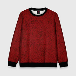 Свитшот детский Тёмный красный в крапинку, цвет: 3D-черный