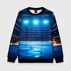 Детский свитшот Синий ринг в огне