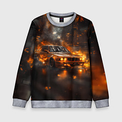 Детский свитшот БМВ в огне
