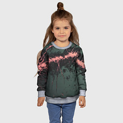 Свитшот детский Гранж потертая текстура, цвет: 3D-меланж — фото 2