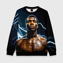 Детский свитшот Мухаммед Али и молния