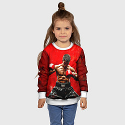 Свитшот детский Кикбоксер в красном, цвет: 3D-белый — фото 2