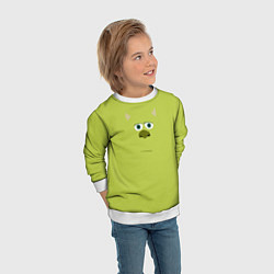 Свитшот детский Майк Салливан лицо, цвет: 3D-белый — фото 2