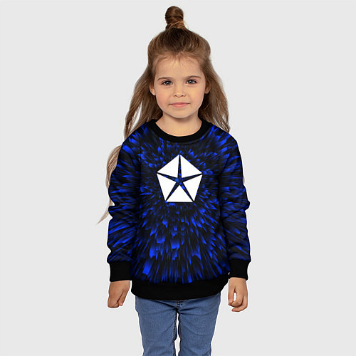 Детский свитшот Jeep blue energy / 3D-Черный – фото 4