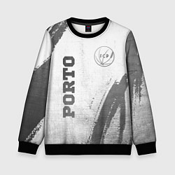 Свитшот детский Porto - white gradient вертикально, цвет: 3D-черный