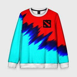Свитшот детский Dota краски, цвет: 3D-белый
