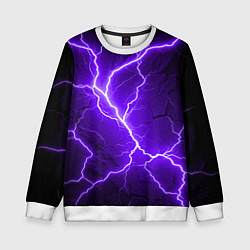 Свитшот детский Color purple black, цвет: 3D-белый