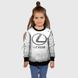 Свитшот детский Lexus - white gradient, цвет: 3D-черный — фото 2