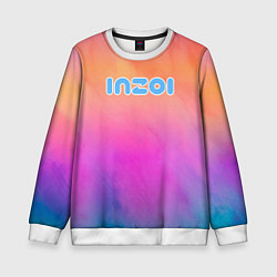 Детский свитшот Inzoi розово-оранжевый фон