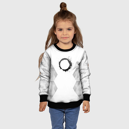 Детский свитшот The Callisto Protocol white poly / 3D-Черный – фото 4