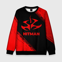 Свитшот детский Hitman - red gradient, цвет: 3D-черный