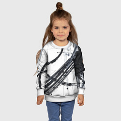 Свитшот детский Графичная абстракция, цвет: 3D-белый — фото 2