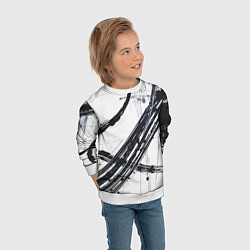 Свитшот детский Графичная абстракция, цвет: 3D-белый — фото 2
