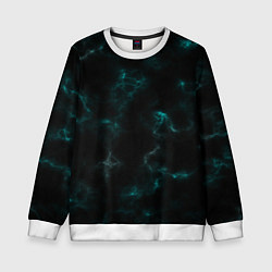 Детский свитшот Color black turquoise