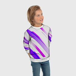Свитшот детский Color white pink, цвет: 3D-белый — фото 2