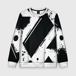 Детский свитшот Color black white