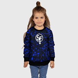 Свитшот детский Sally Face blue energy, цвет: 3D-черный — фото 2