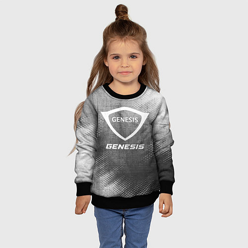 Детский свитшот Genesis - grey gradient / 3D-Черный – фото 4