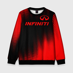 Детский свитшот Infiniti - red gradient посередине